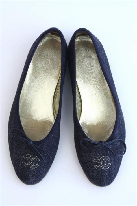 chanel denim ballet flat|chanel ballet flats price euro.